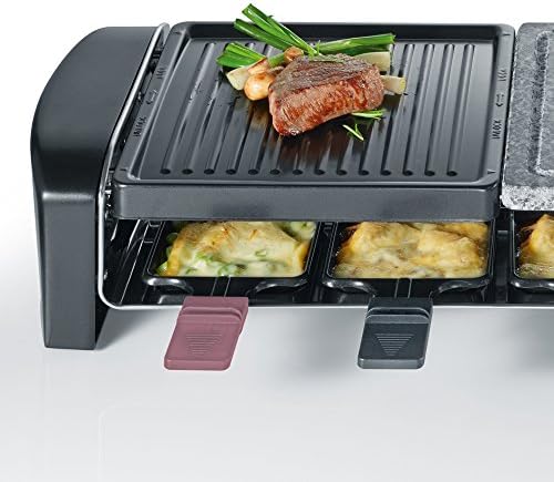 SEVERIN - Raclette, grill y parrilla eléctrica con piedra natural