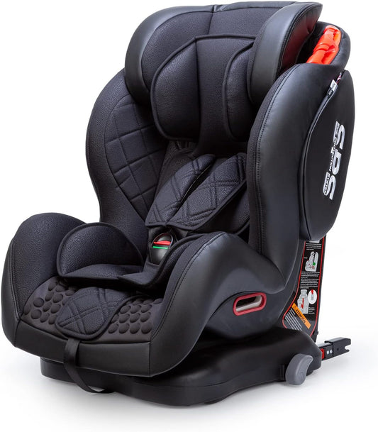 Star Ibaby - Silla de coche grupo 0+/1/2/3, Isofix rotación 360º, Desde el Nacimiento hasta 36 kg, Edición especial Color Negro