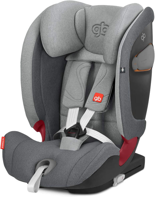 Cybex gb Gold Everna-Fix - Silla de coche para coches con ISOFIX, Grupo 1/2/3 (9-36 kg, De 9 meses a 12 años aprox.) London Grey