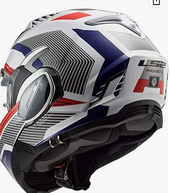 Casco modular para motos LS2 FF399 VALIANT Rojo y Azul