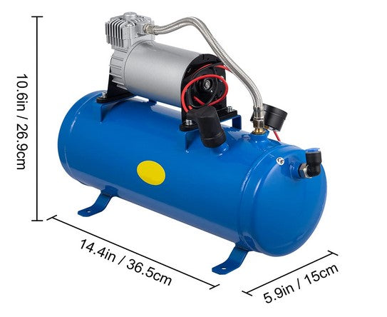 Mophorn Compresor de aire Compresor 6L Compresor 12V Mini compresor portátil